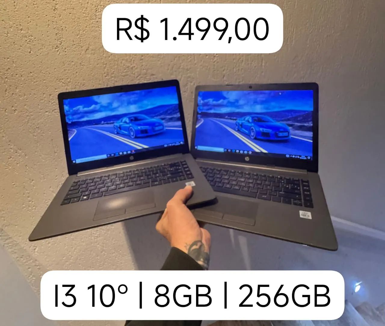 Notebook HP Intel Core i3 8GB 256GB SSD