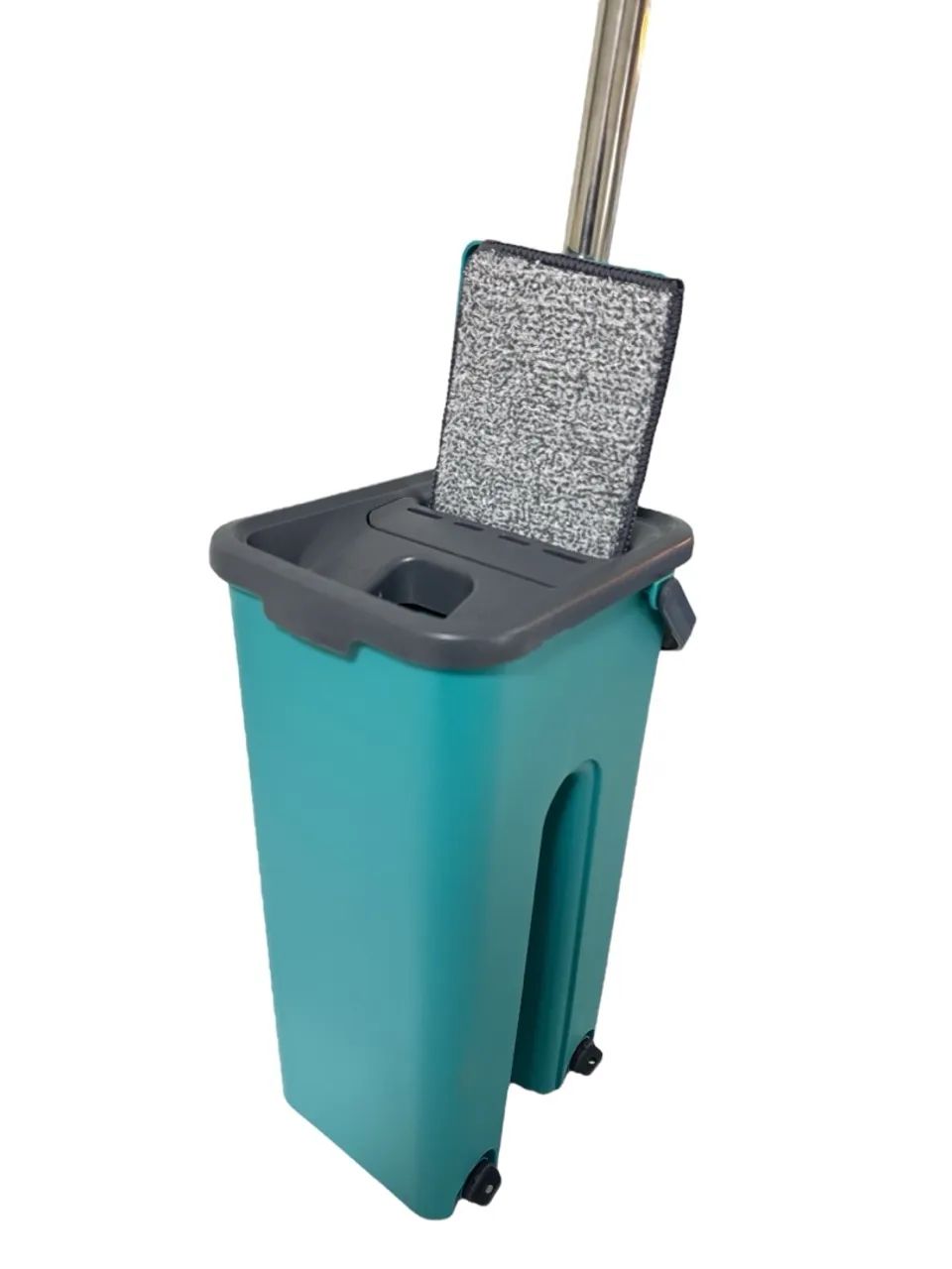 mop flat rodo magico com balde lava e seca com 2 refis