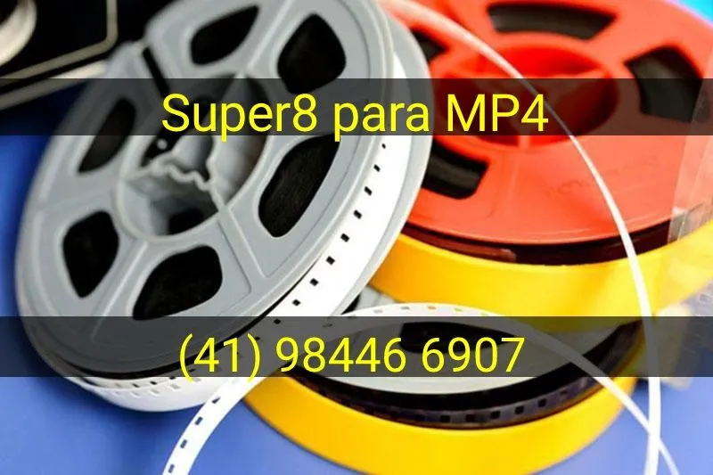 Digitalização Super8 para MP4 em Curitiba