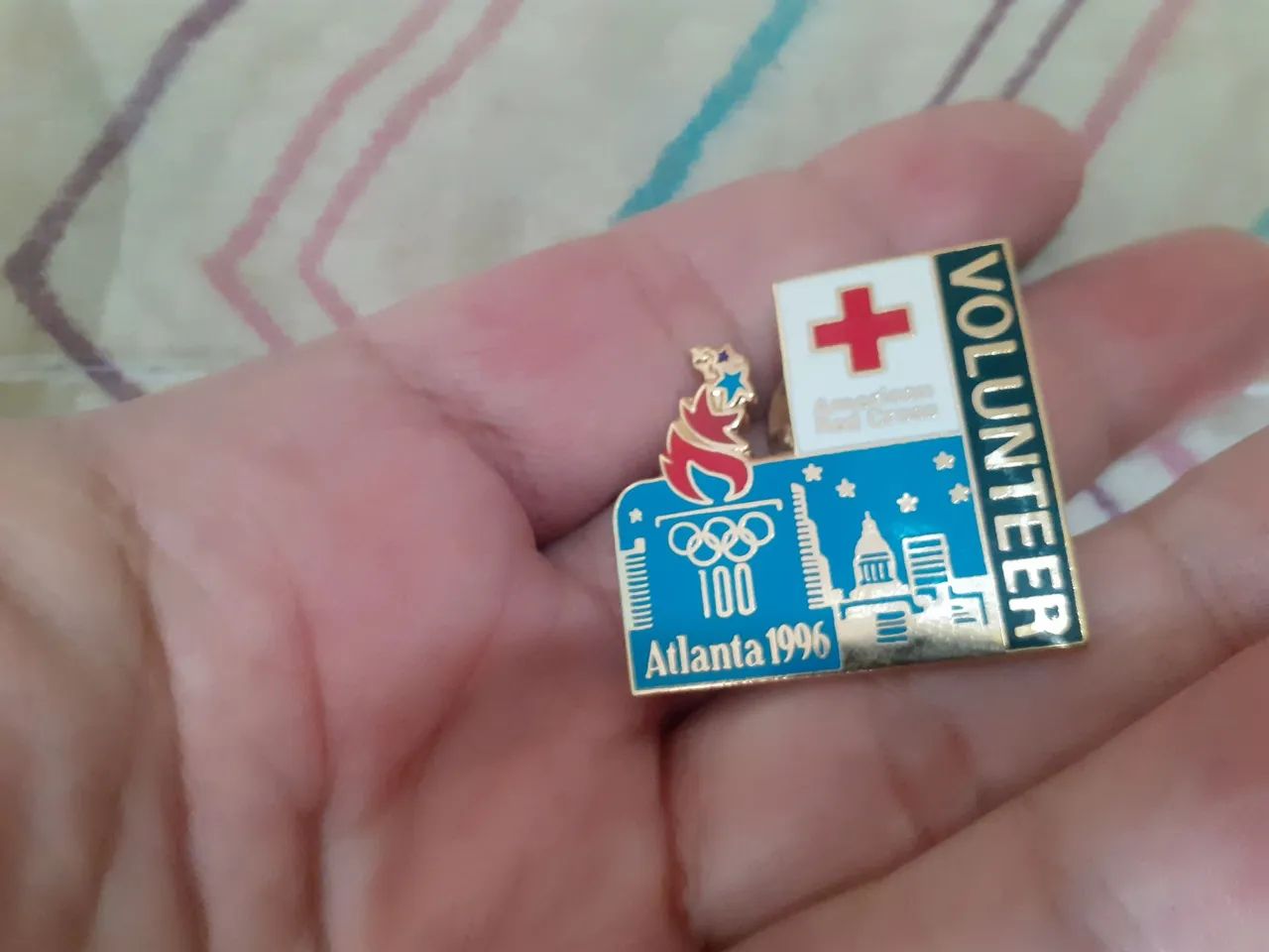 Pin American Red Cross - Atlanta 1996 - Foto 3