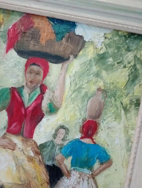 O.s.t Tela com Moldura Reprodução de as Lavadeiras 2001 - Foto 5