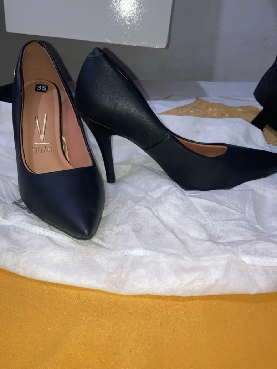 Scarpin Vizzano Preto fosco- Tamanho 35