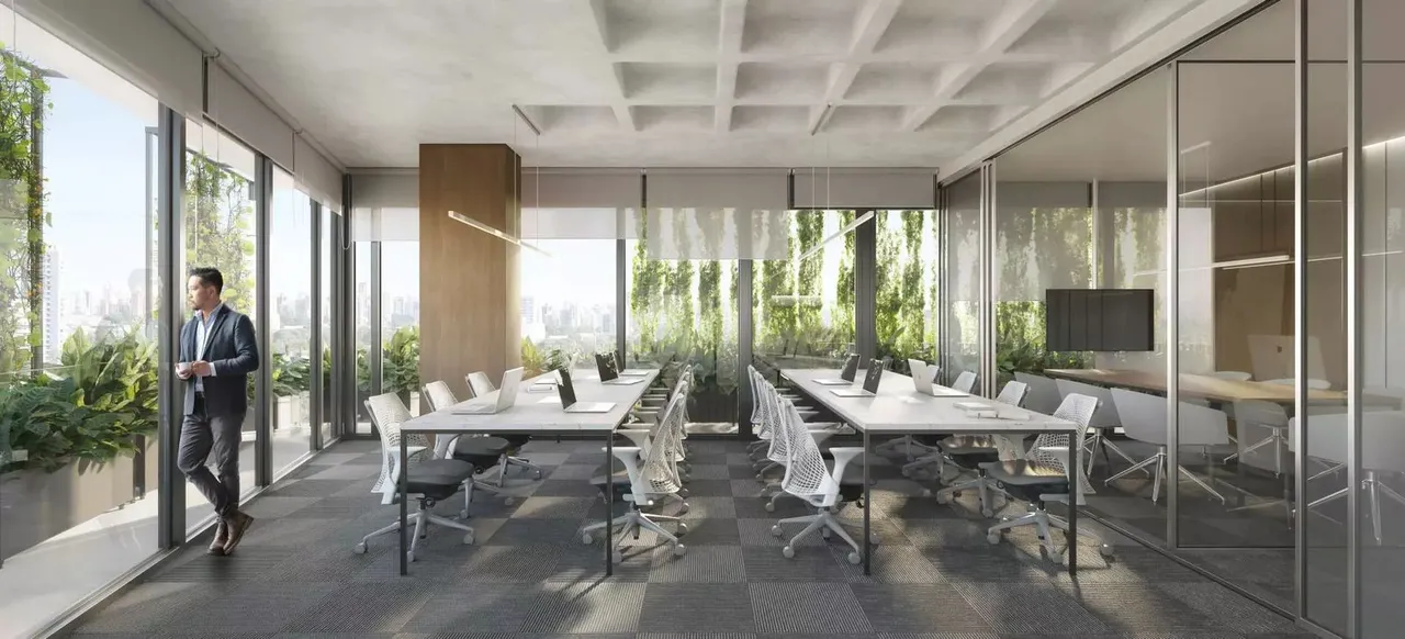 SALA DE 40M2 DISPONIVEL NO ED. BOTÂNICA OFFICE