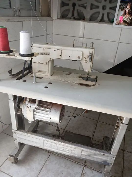 Máquina industrial reta singer  - Foto 2