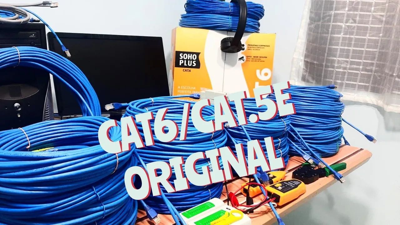 CABO DE REDE INTERNET P/ ROTEADOR, PC GAME, PS4, PS5, XBOX, TV, CAMERAS E IMPRESSORAS  - Foto 3