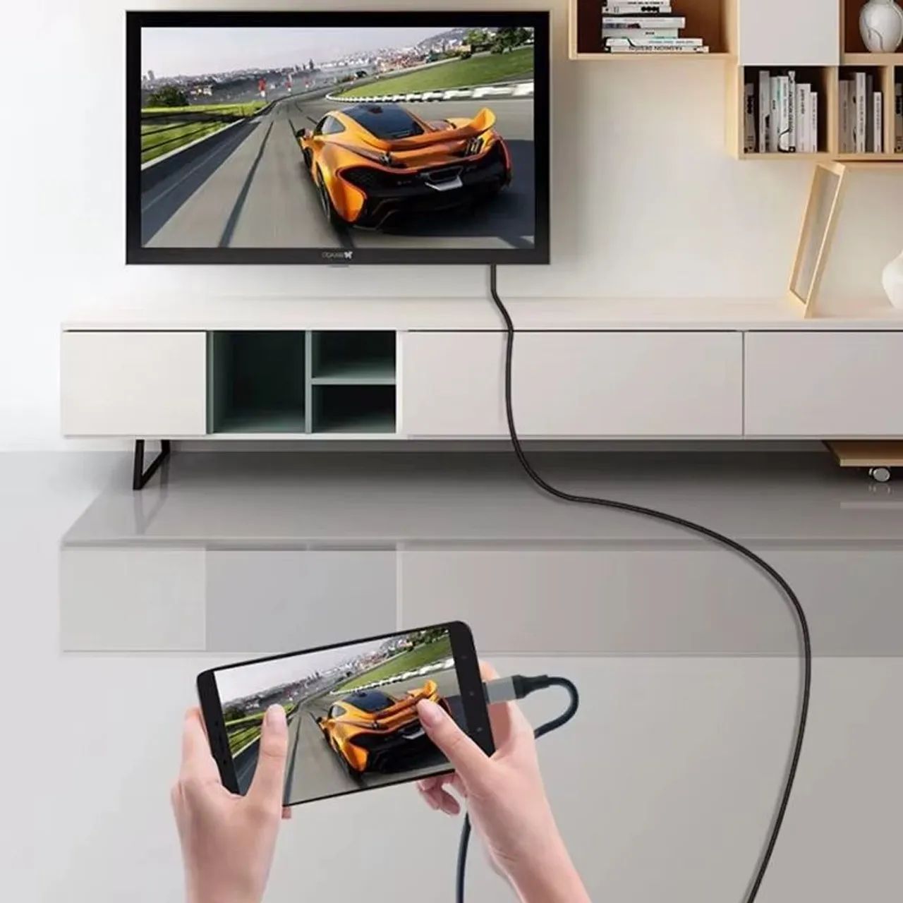 Cabo USB-C para HDMI - Espelhamento de Celular com MHL ou Notebook na TV - Foto 2