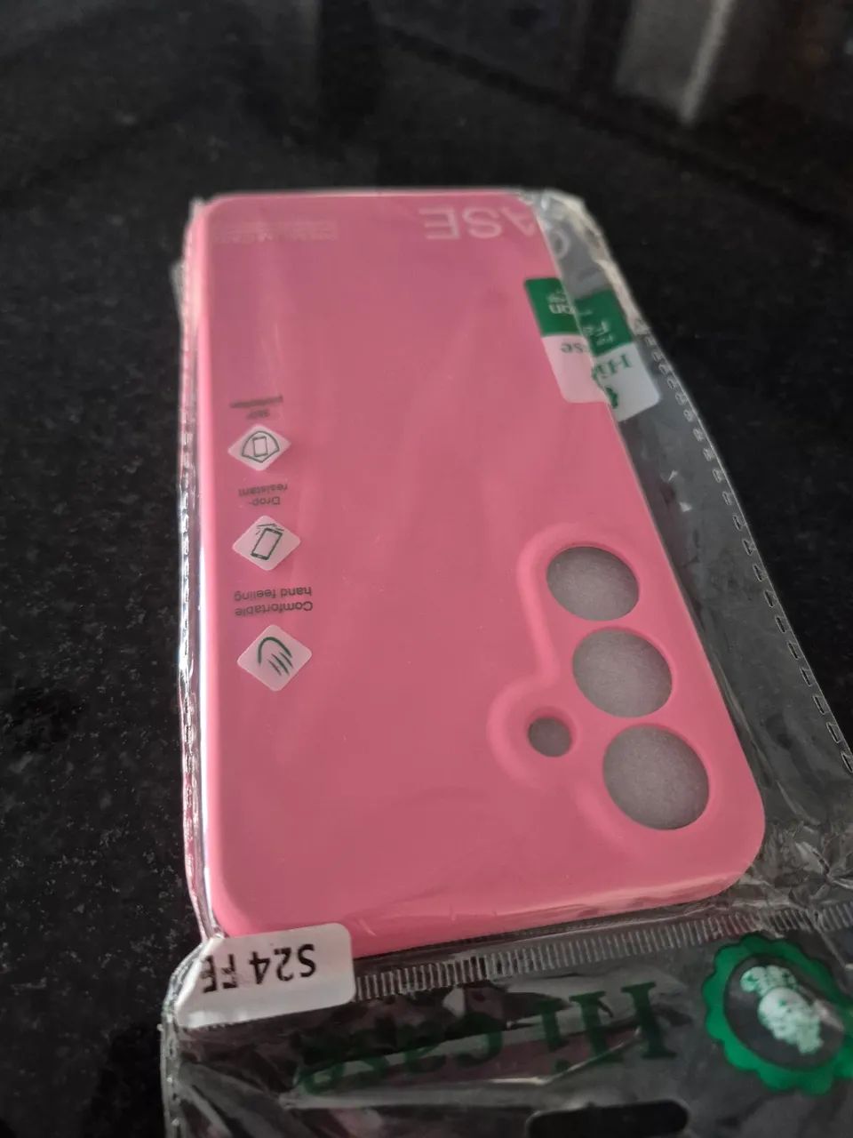 Capa Silicone Samsung s24fe rosa nova - Foto 3