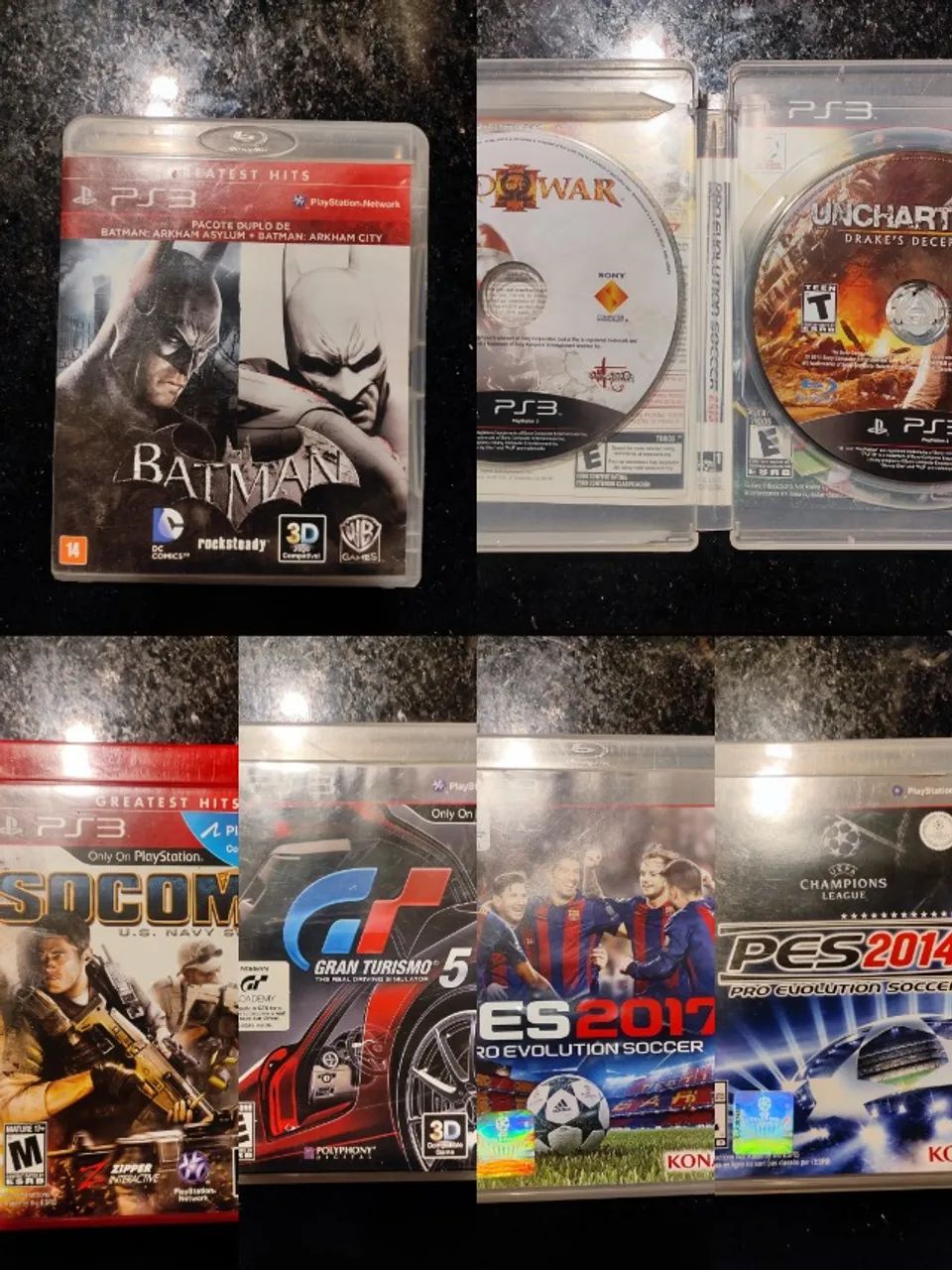 Sony PlayStation 3 Super Slim + 2 Controles + 9 JOGOS: 250GB Standard cor azurite blue - Foto 5