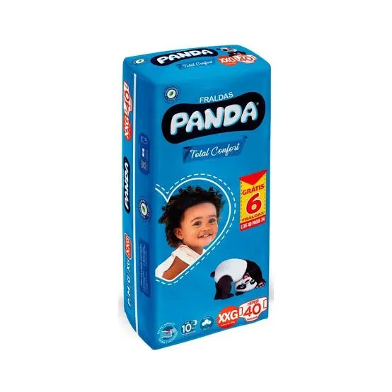 Fraldas Panda XXG 40 Unidades + 6 Grátis