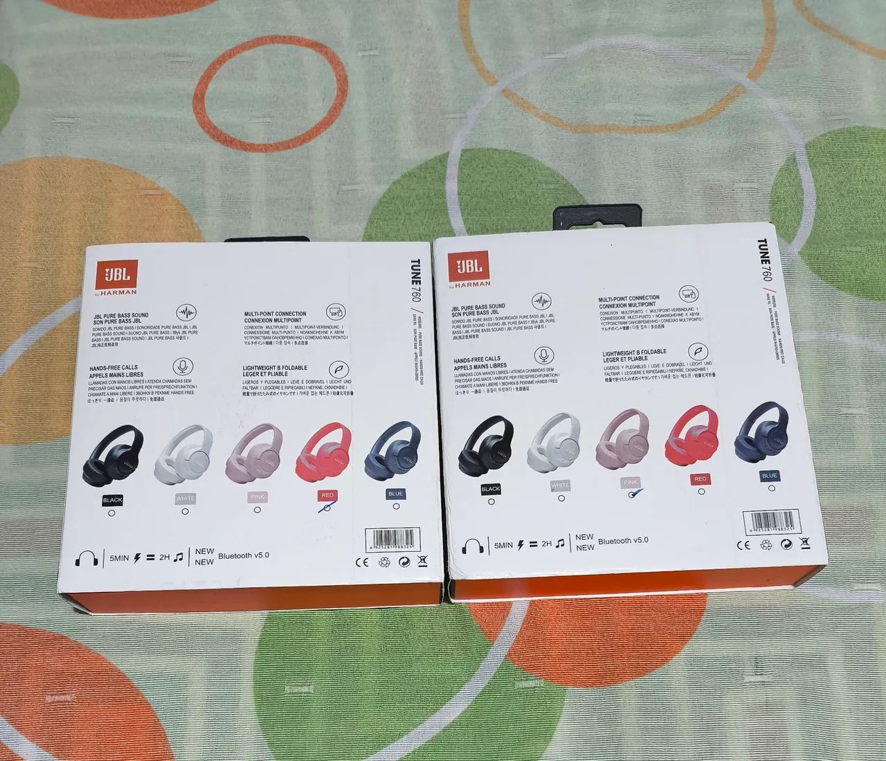 Fone de Ouvido JBL Tune 760 - Rosa e Vermelho  - Foto 2