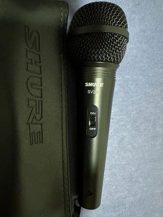 Microfone para Vocal Shure SV200 cor Preto - Novo - Foto 2