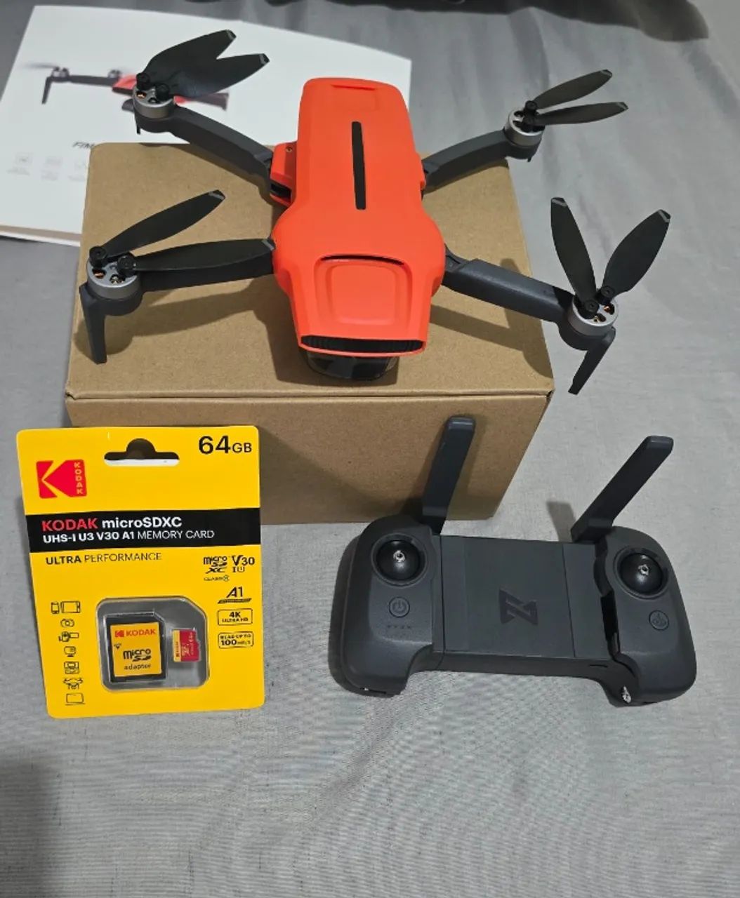 Drone Xiaomi Fimi Mini 3 4k 60fps Fimi Mini 3 Laçamento Cor Laranja USADO 2 vezes