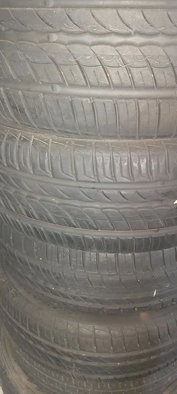 Rodas 15 furacão 4x100 vw pelo com 5 pneus e 5 rodas - Foto 4
