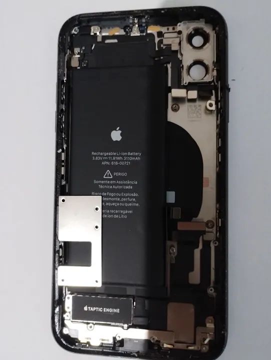 carcaça já com bateria iPhone 11 Preto - Foto 4