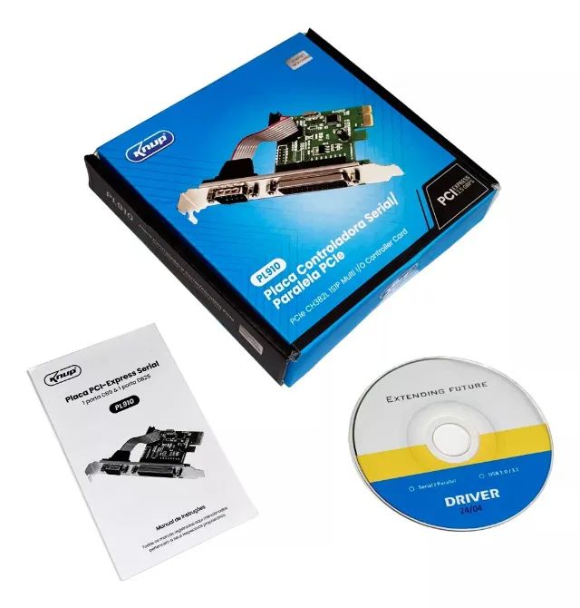 Placa Pci Express Com 1 Serial + 1 Paralela Db9 Rs232 KP-PL910 - Foto 3