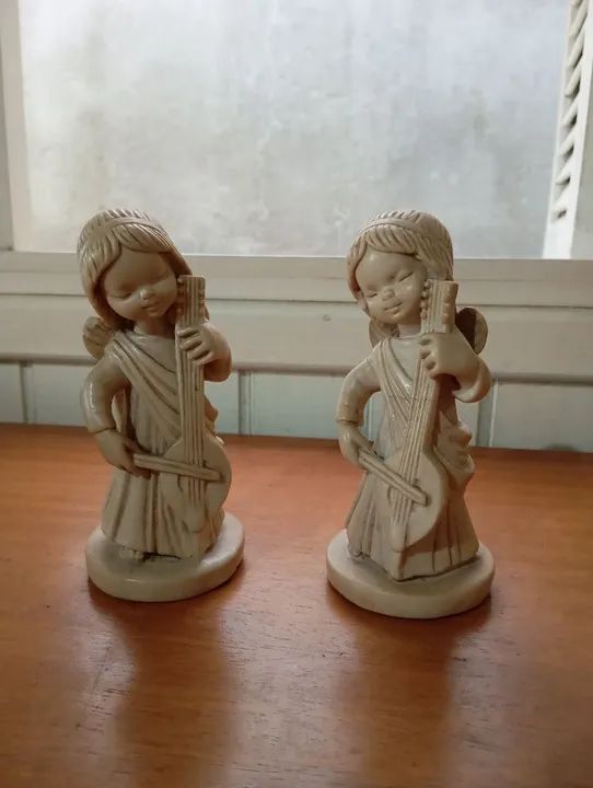 Par de estatuetas antigas - Foto 2