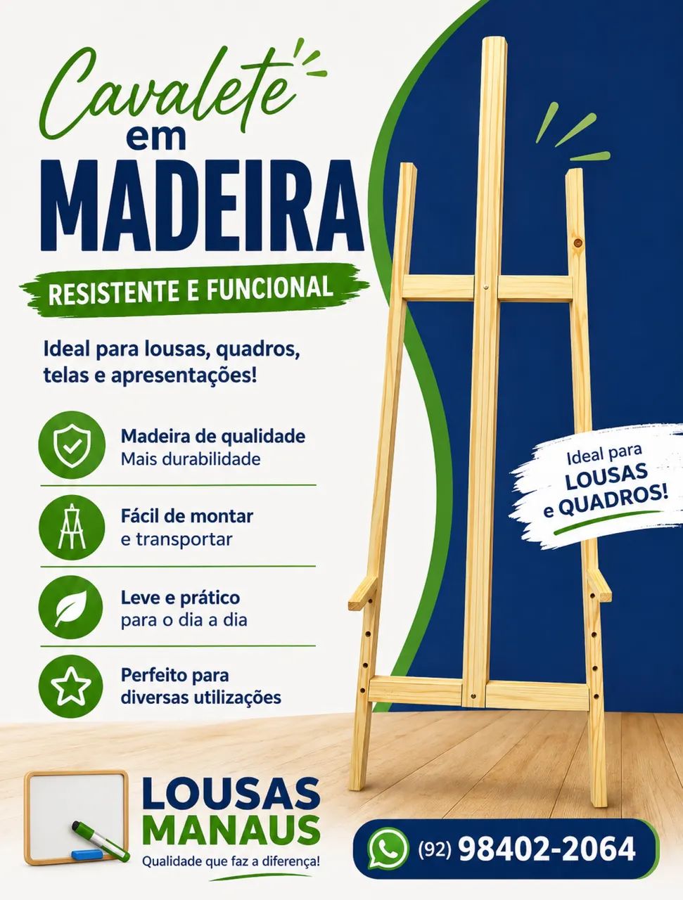 Cavalete para mesa 