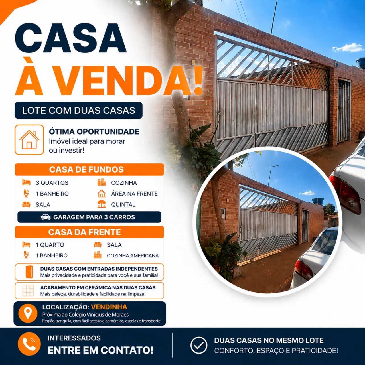 Casa a venda na VENDINHA-GO