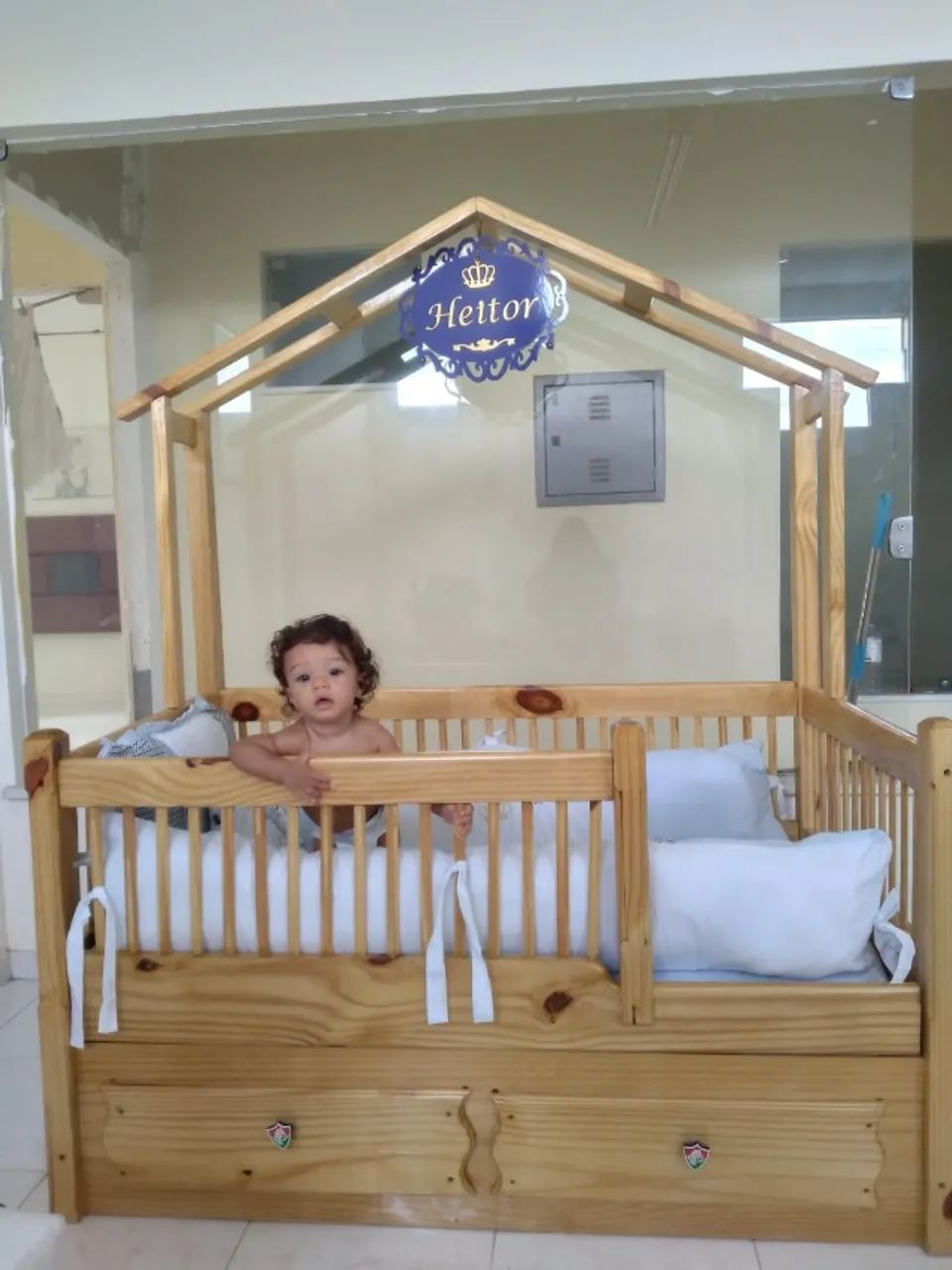 Berço Montessori rústico madeira  - Foto 3
