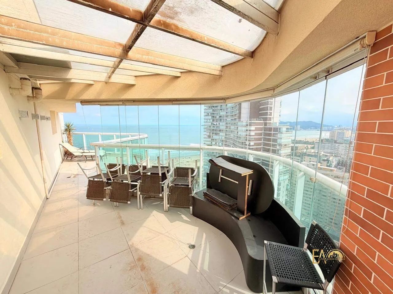 Cobertura Duplex Porteira Fechada com Vista Mar na Pompéia  Santos - Foto 5