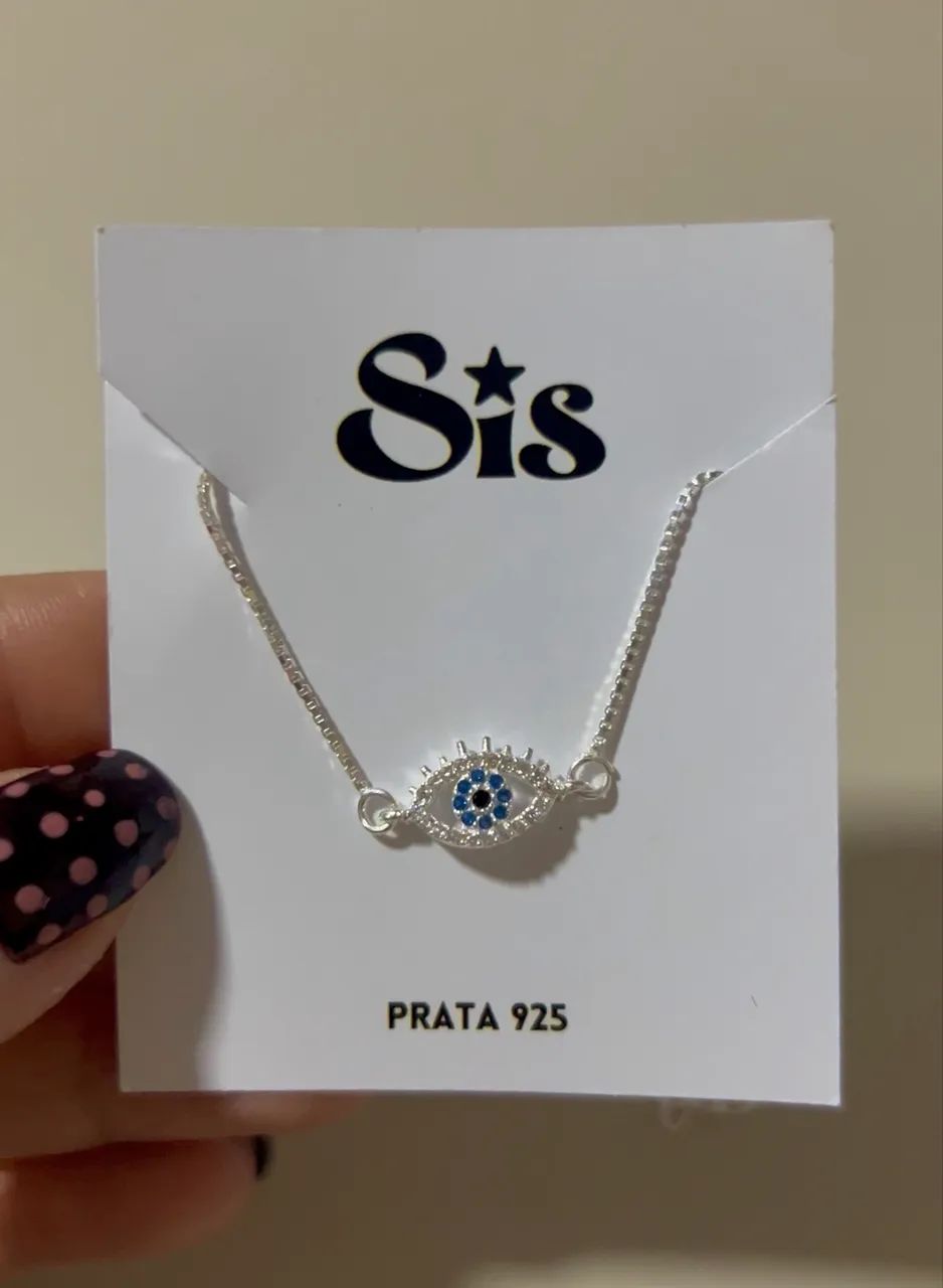 Pulseira Olho Grego Prata 925 - Foto 2