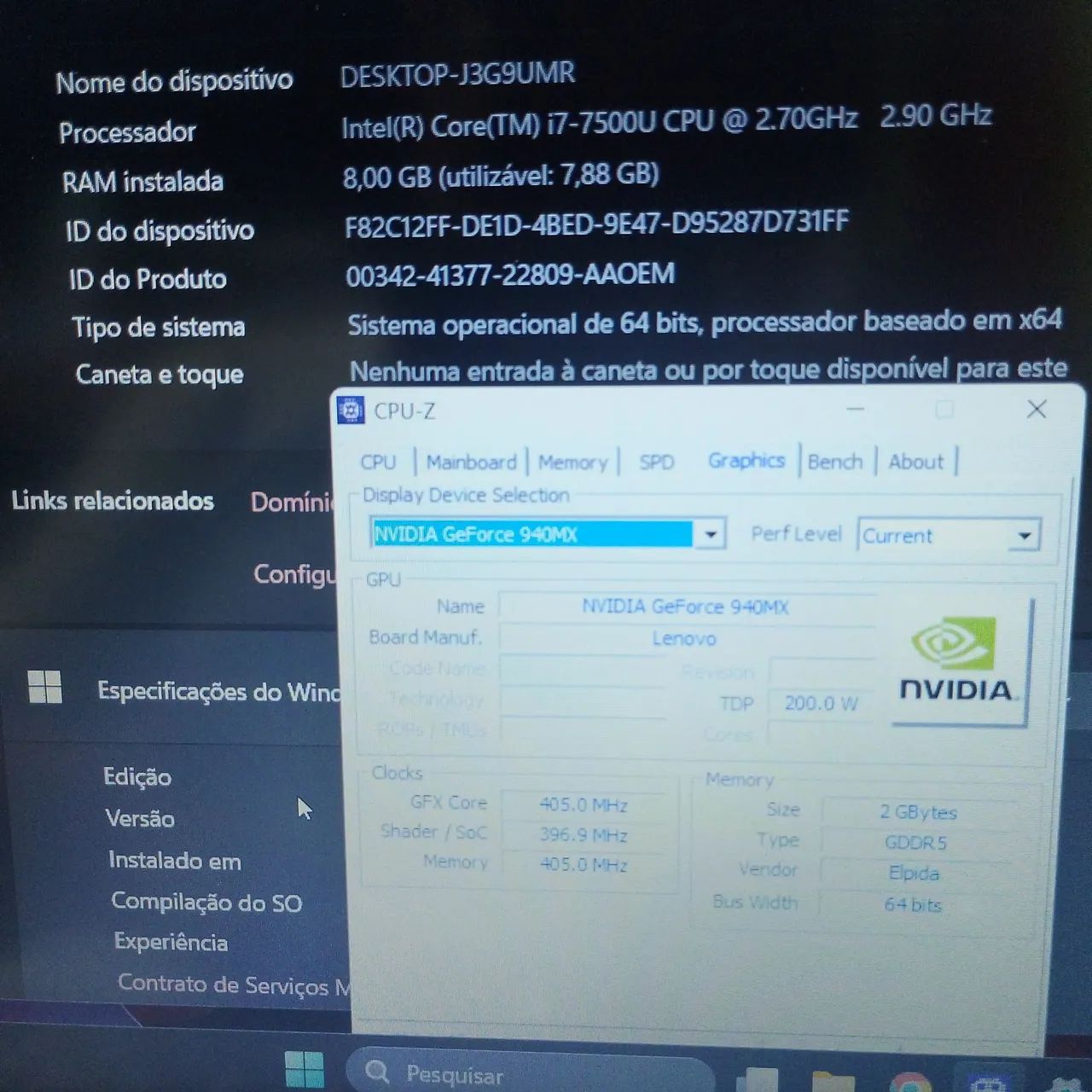 Notebook Lenovo i7 7th com vídeo integrado ( rápido) - Foto 3
