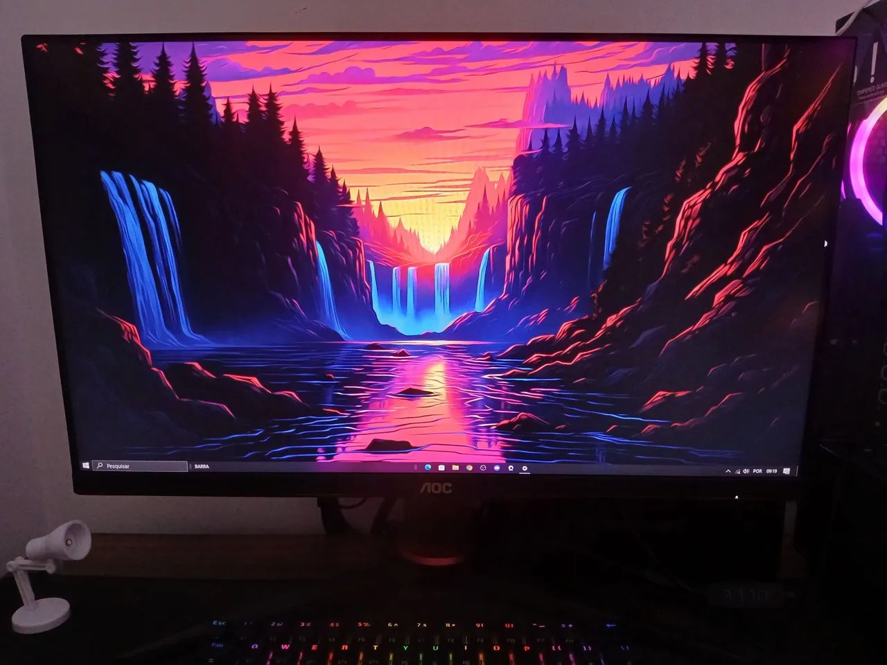 MONITOR GAMER AOC 24 POLEGADAS, FULL HD, 75HZ, 1MS, HDMI - Foto 2