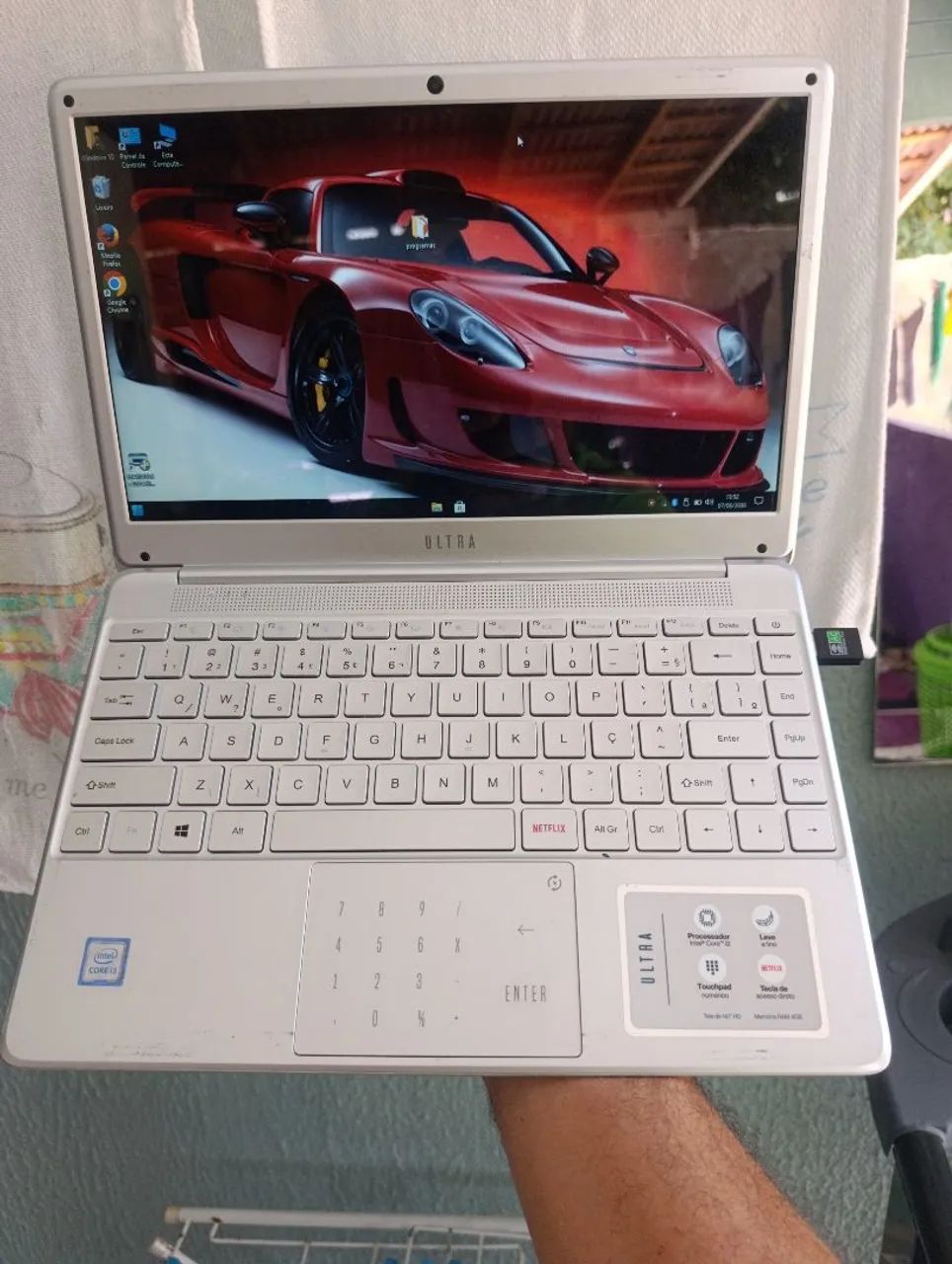 Notebook com processador Intel corei3 de 7 geração, Hdd de 500 gigas, bateria boa, win 10 - Foto 4