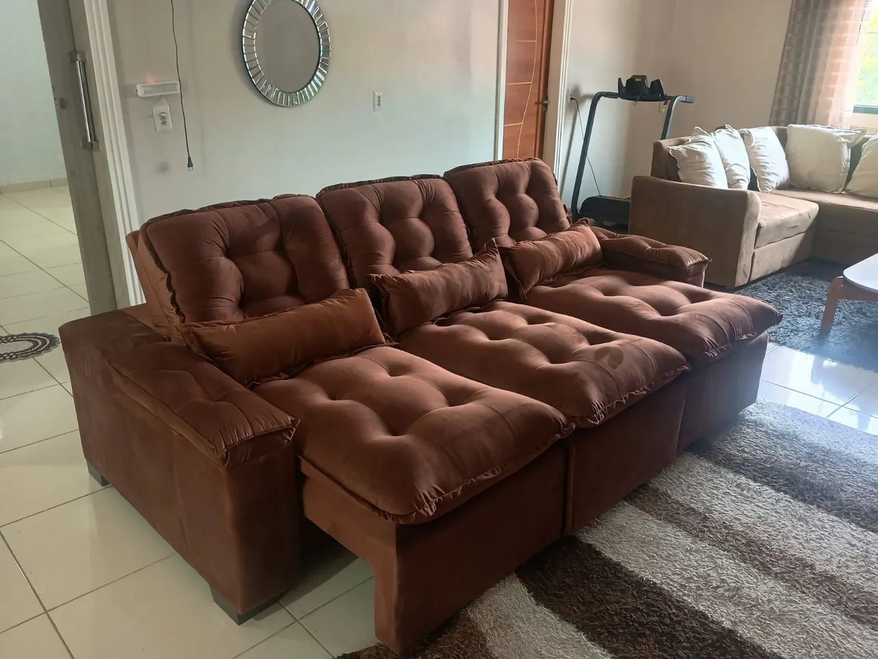 Sofá Retratil Reclinavel de  3 lugares  - Foto 2