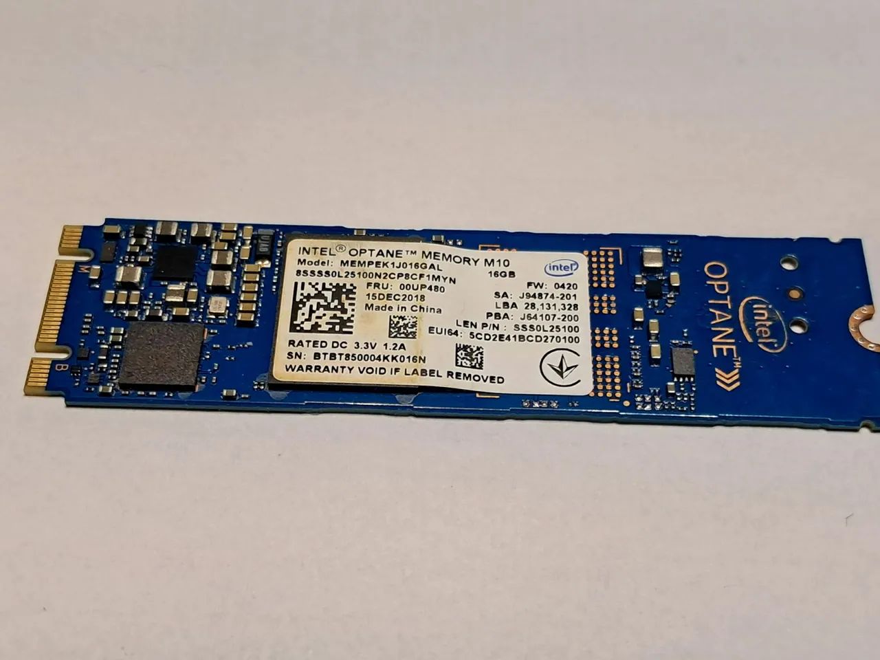 Memória SSD Intel Optane 16 Gigas  - Foto 2