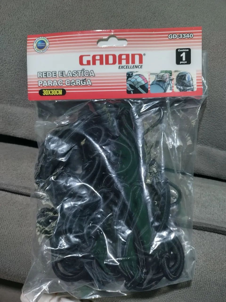 Rede aranha elástica para moto 