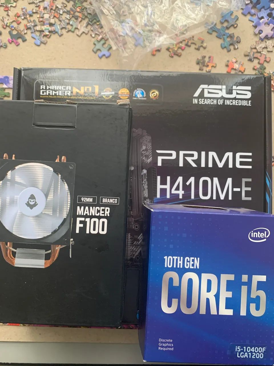 Kit Upgrade - Intel i5 10400f + Placa Mãe Asus H410M-E