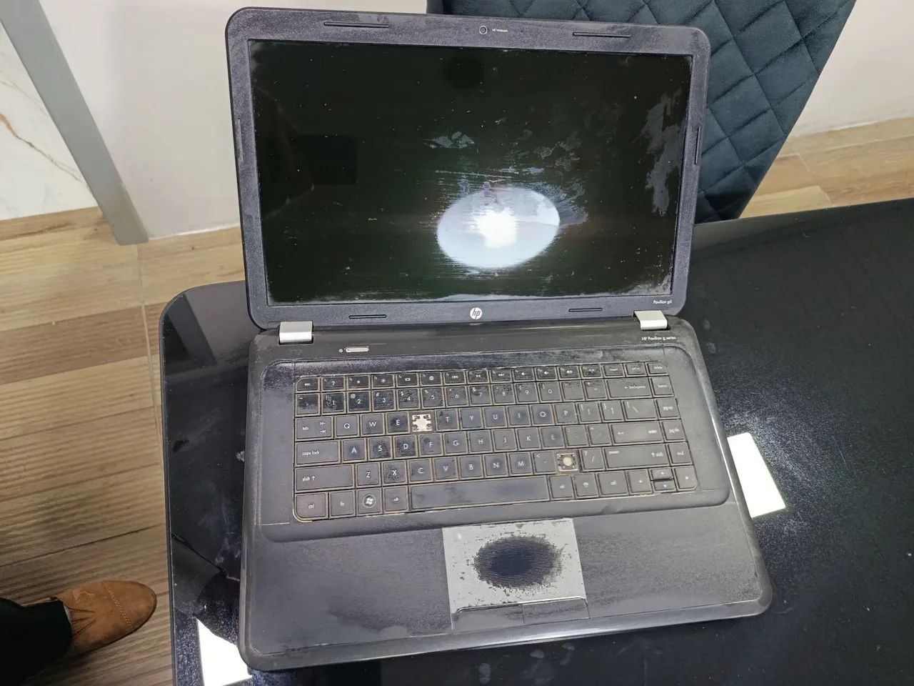Notebook hp carcaça para peças