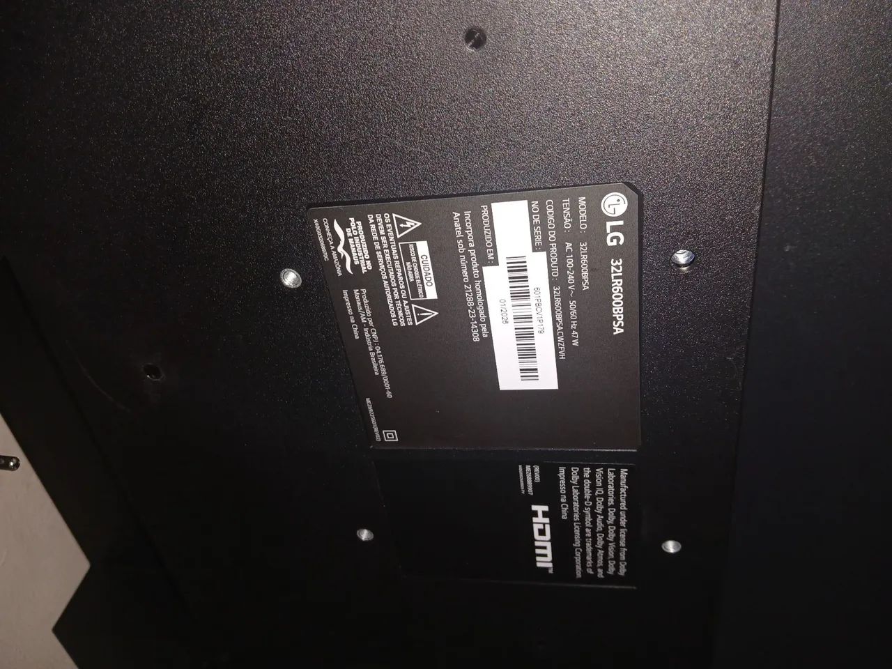 Tv Samart LG 32 + controle original  - Foto 4