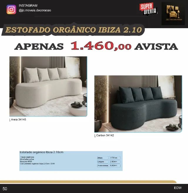 ESTOFADO ORGANICO 2,10M IBIZA 