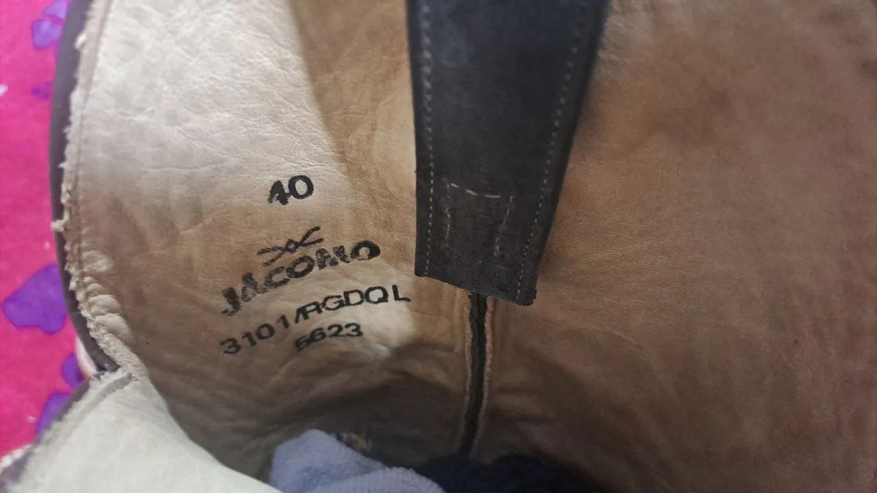 Bota jacomo couro elefante.  - Foto 5