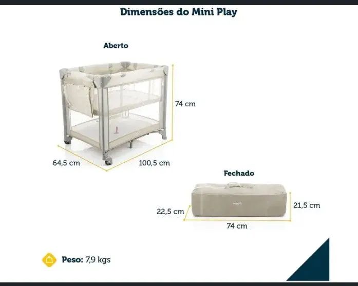 Berço portatil e MiniPlay65566187911553122