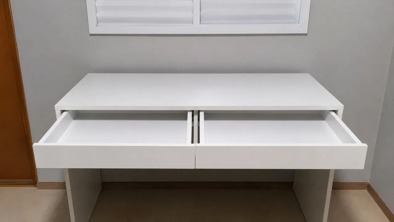 Escrivaninha Branca - Escritório/Quarto