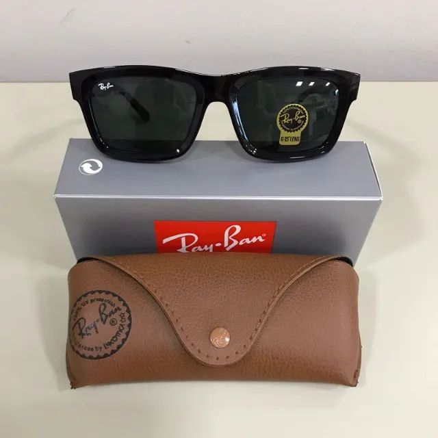 óculos de sol ray ban warren black - Foto 4