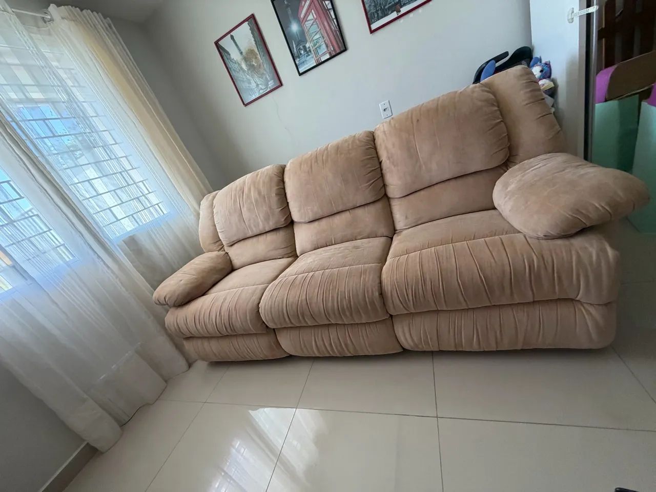 Sofá 3 lugares reclinável  - Foto 3