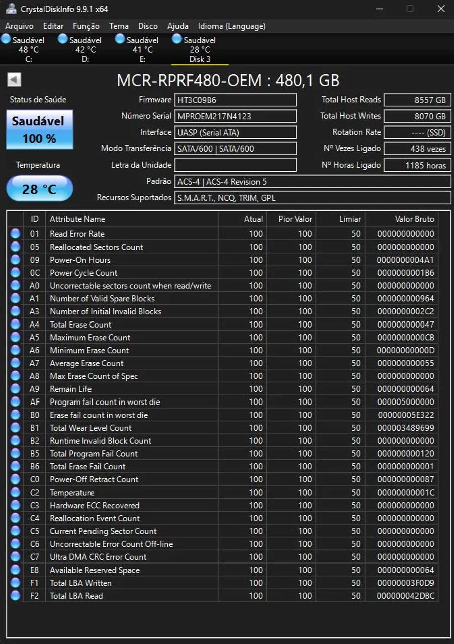 SSD SATA MANCER REAPER RF 480GB - Foto 2