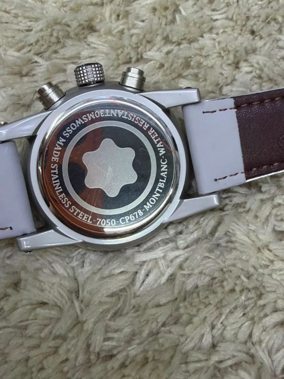 Relógio Estilo Montblanc Chronograph Funcional - Foto 5