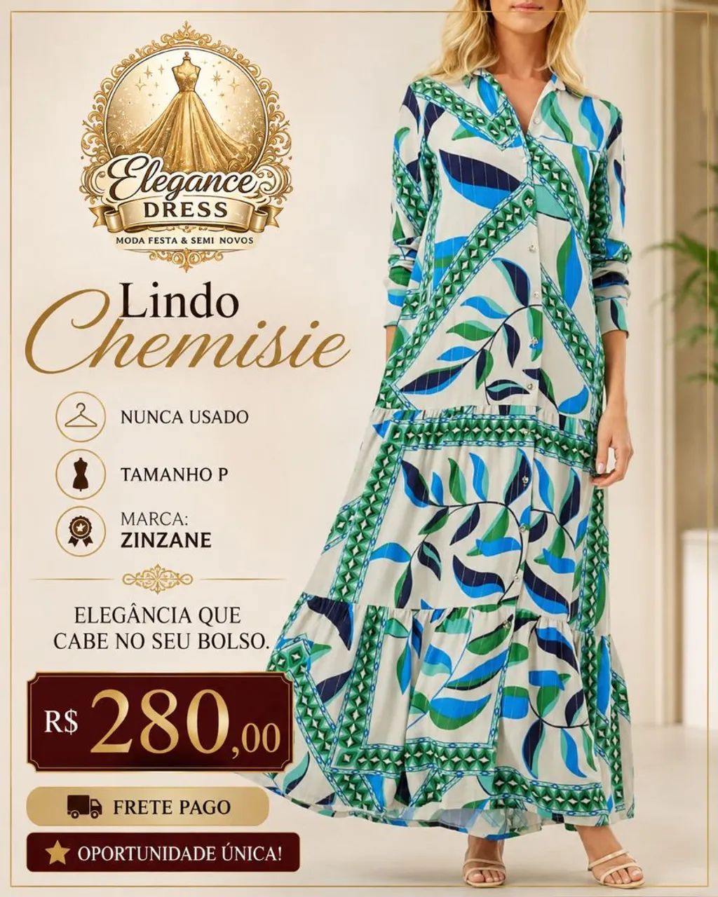 LINDA Chemisie estampada