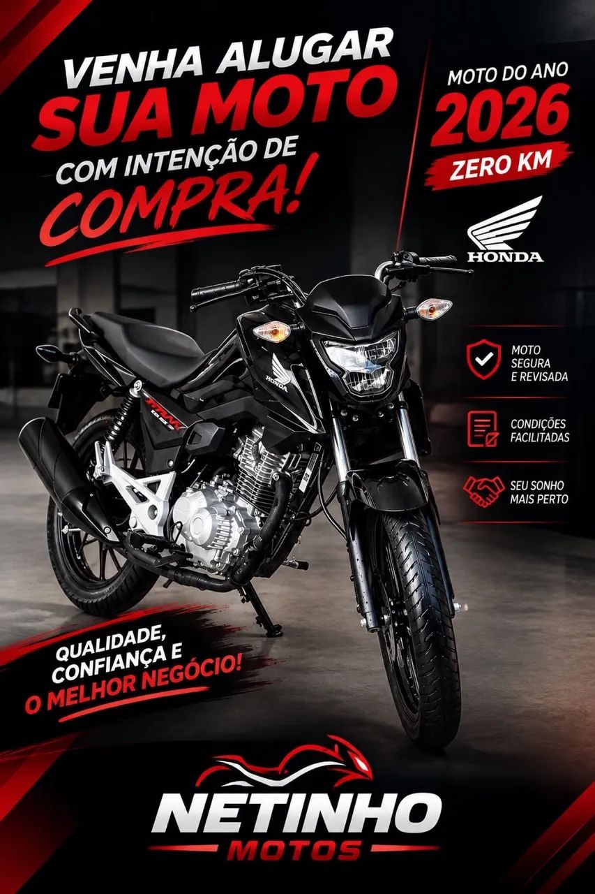 Alugo moto com intenção de compra