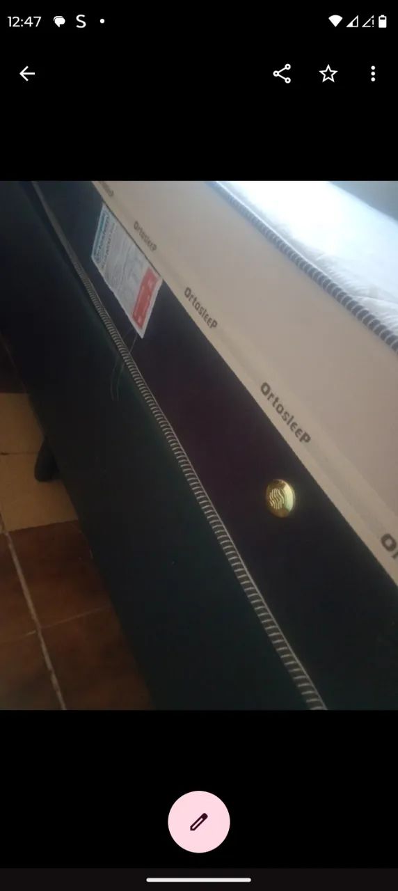 Cama Extra Grande Pouco Tempo de Uso e Bem Conservada - Foto 5