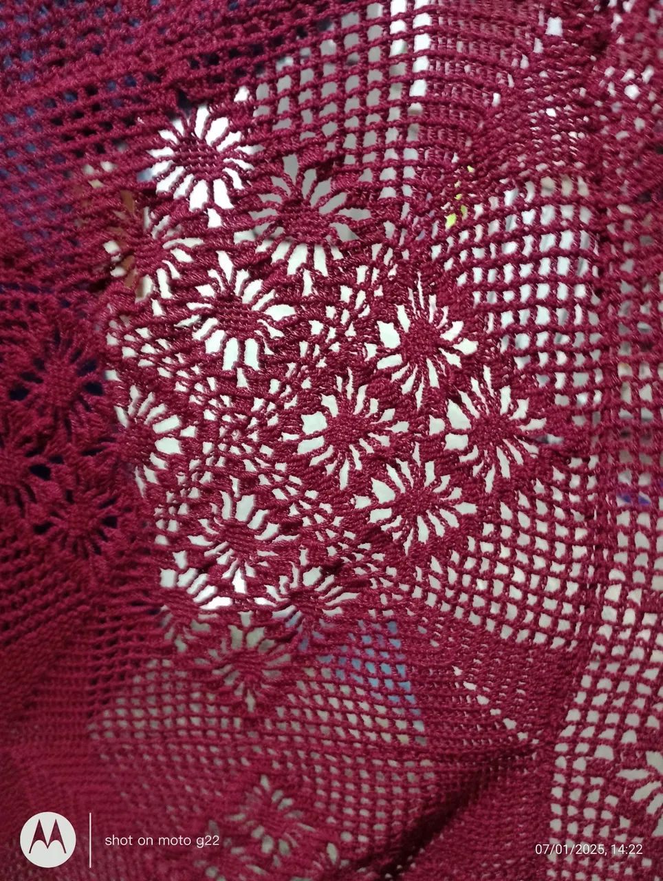 Colcha de crochê feita à mão - Foto 5