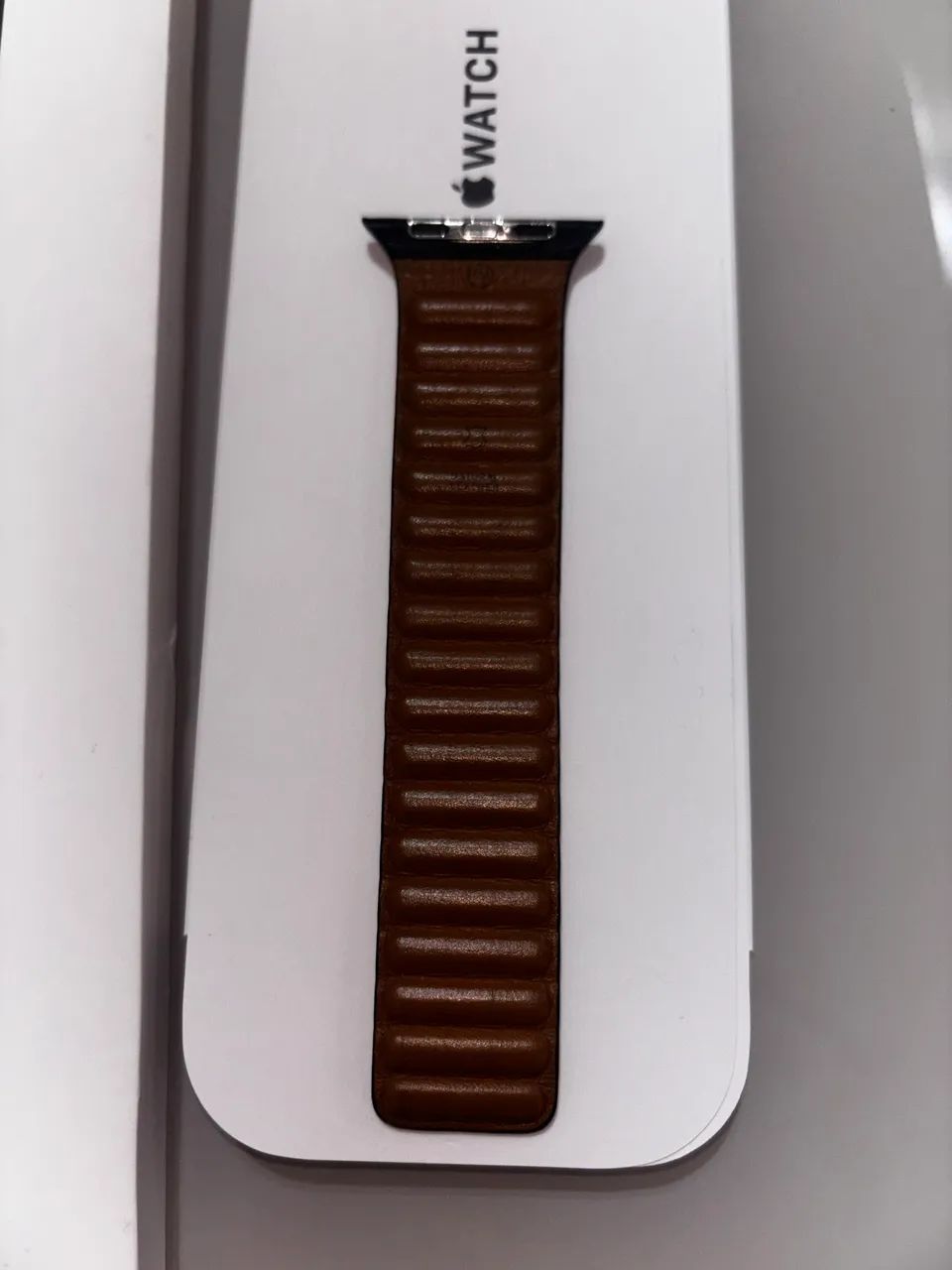 Pulseira Apple Watch 45mm S/M - Leather Link Original - Foto 4