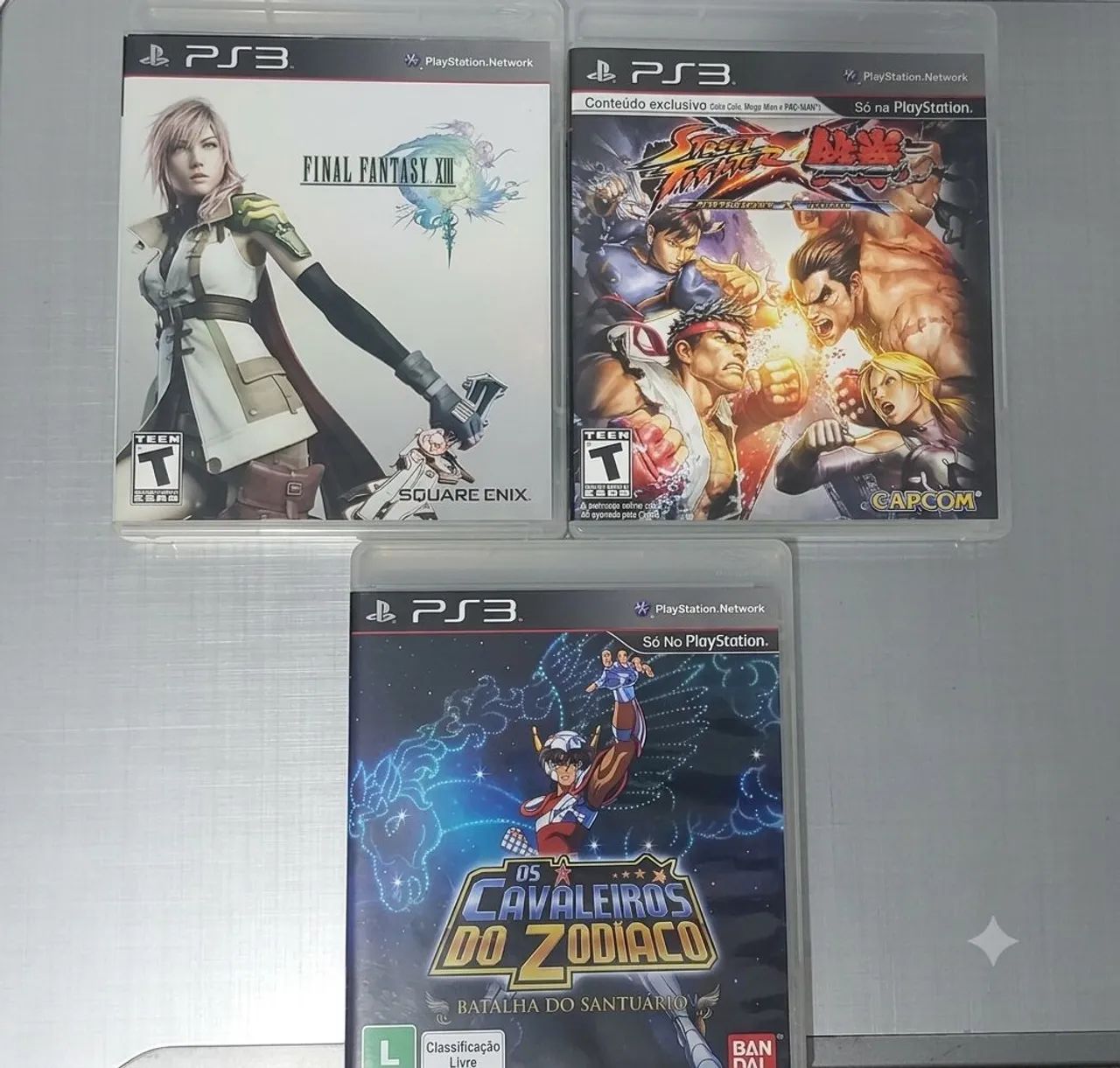 Jogos PS3, Cavaleiros, Saint Seya, Street Fighrer x Tekken, Final