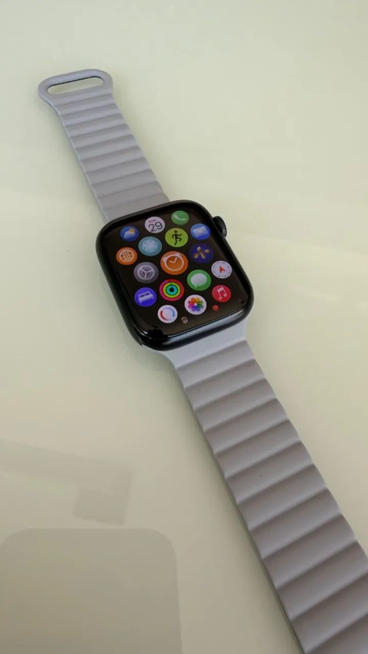Apple Watch Series 8 GPS + Cellular 45mm - Único Dono - Impecável
