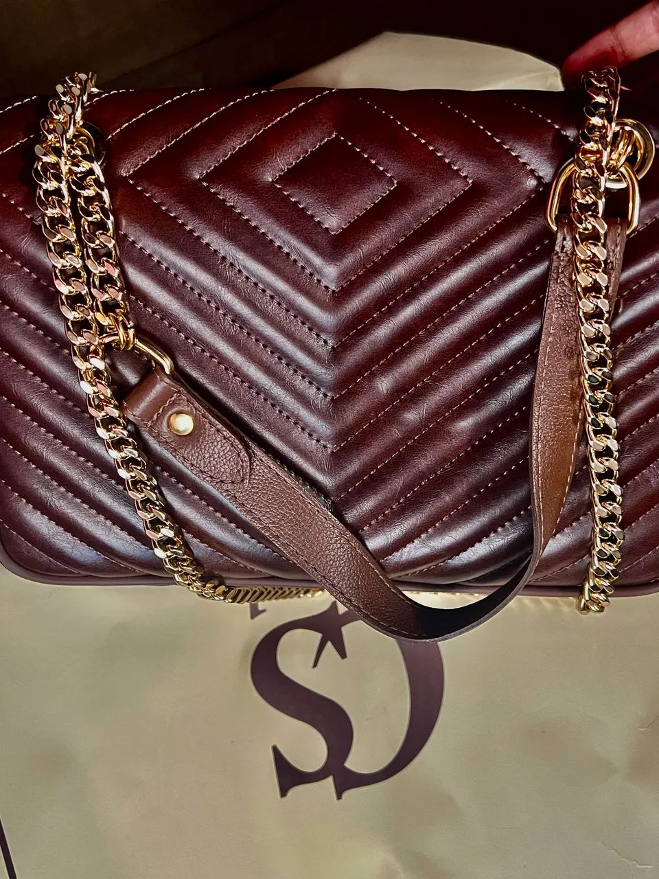 Bolsa Carmen Steffen original de couro 